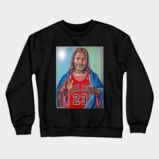 THE LAST DANCE WITH BLACK JESUS Design by Mister Morris Crewneck Sweatshirt